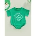 thumbnail image 2 of Bagilaanoe Newborn Baby Girl Boy Rompers Letter Print Short Sleeve Bodysuits 3M 6M 9M 12M Infant Casual One Piece Short Jumpsuit, 2 of 9
