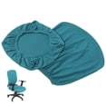 thumbnail image 4 of LEEYNEER 1 Ensemble Housse de Chaise de Bureau Housse de Tabouret Séparé Housse de Chaise Pivotante Élastique Fournitures pour la Maison, 4 of 6