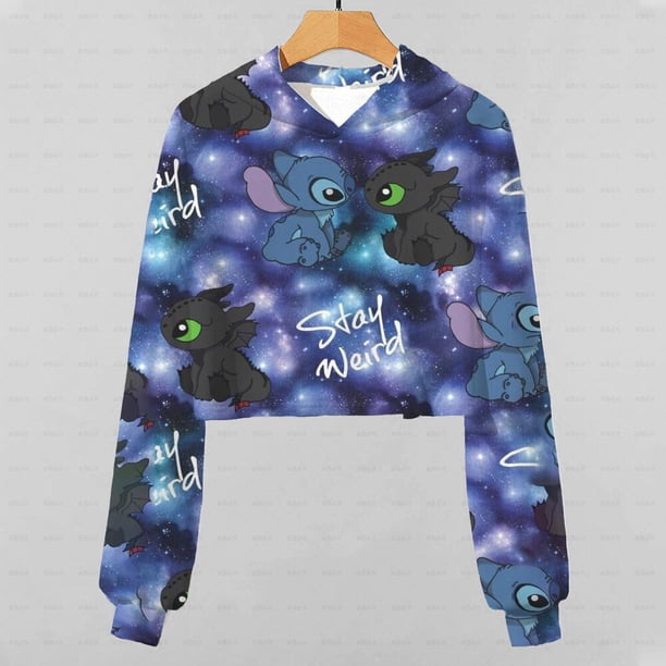 Sudadera con capucha con estampado divertido de punto rosa de Disney para niños, ropa de marca para niñas, suéter corto de manga larga, suéter con capucha de otoño 140 heqiyong CONDUJO