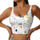 thumbnail image 1 of Balery Easter Rabbit Sujetadores deportivos con espalda cruzada para mujer, acolchados, sin costuras, de alto impacto, ideales para yoga, gimnasio, entrenamiento y fitness.-Small, 1 of 8