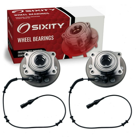2 pc Sixity Rear Wheel Bearing Hub Assembly compatible with Ford Expedition 2003-2006