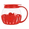 thumbnail image 2 of Shiogb Micro-Pop, Microwave with Temperature Glass Lid Measures Kernels and Melts Butter Made Without Dishwasher 3, Microwave Popcorn Glass Popcorn Container, Red B, 2 of 4