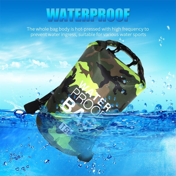 Bolsa de agua de PVC para canotaje, inflable, impermeable, suave para deportes acuáticos (verde 15L)