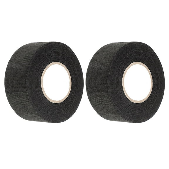 HONMEET Black Cloth Tape 2 Rolls Wire Loom Tape for Car Wiring Harness
