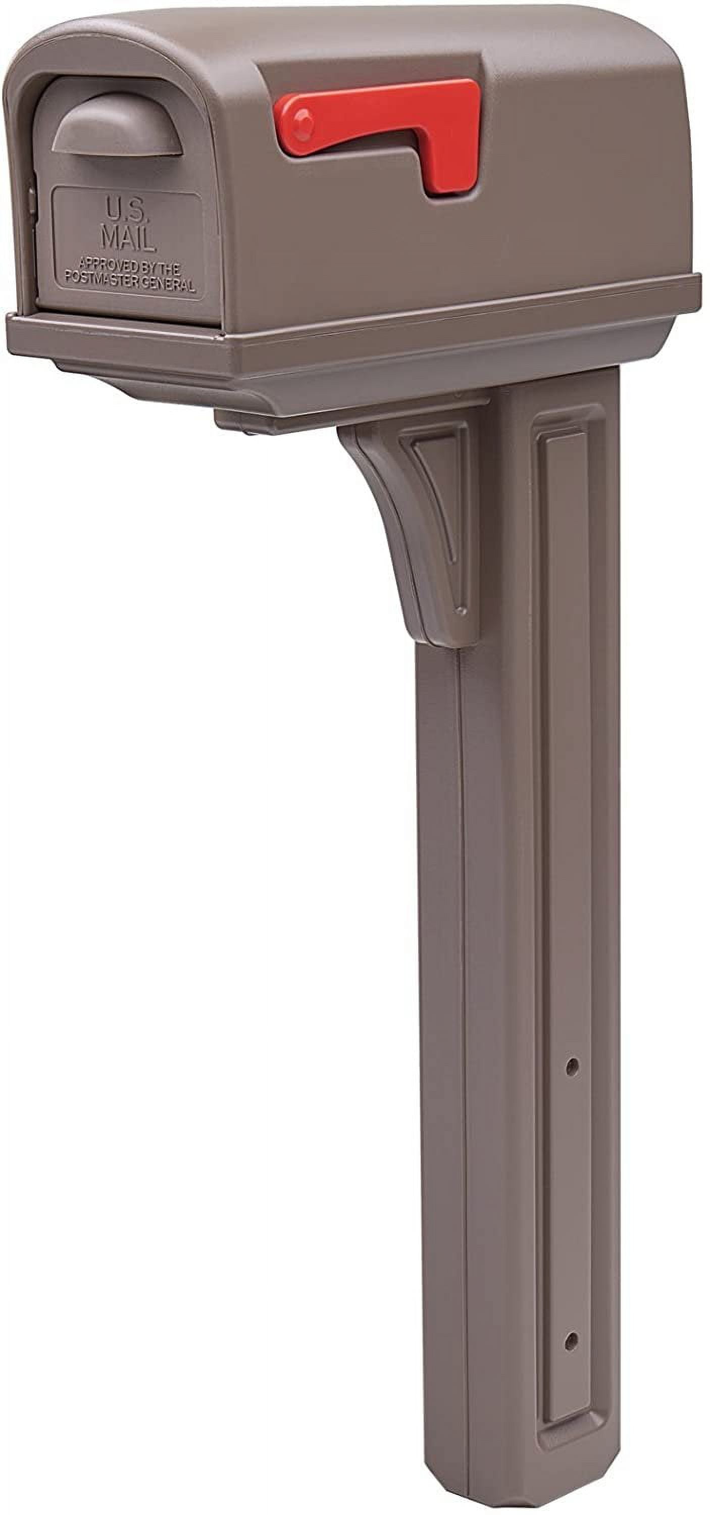 VSONS DESIGN Louis W Personalized Mailbox - White Powder Coated, Mid-Century Metal With Vinyl Numbers - View #7