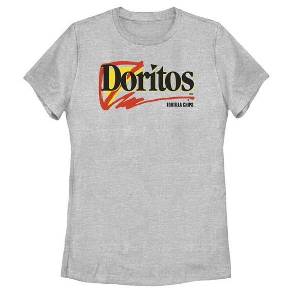 Women's Doritos 90s Logo  Graphic Tee Athletic Heather Large