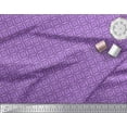 thumbnail image 2 of Soimoi Purple Georgette Viscose Fabric Triangle Geometric Print Sewing Fabric Yard 42 Inch Wide, 2 of 3