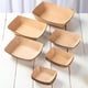 thumbnail image 2 of Paquete de 50 usos únicos en papel Kraft Plateaux Graisse Alimentaire Rsistant comida rápida cartón Bateau Panier Pour Les Ftes Foires Pique, 2 of 5