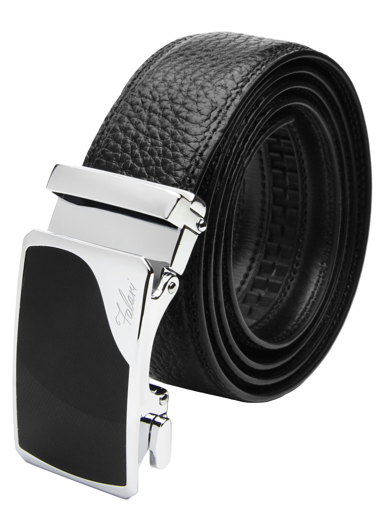 Falari Men's Leather Belt Dress Ratchet Belt 35mm Adjustable Size 73