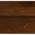 thumbnail image 3 of Shine Company Rectangular Traditional Wooden Indoor/Outdoor Side Table in Brown, 3 of 5