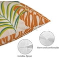 thumbnail image 6 of Tropical Summer Pillow Covers 12x20 Set of 2, Colorful Tropical Leaf Throw Pillow Covers Hawaiian Style Summer Palm Leaf Decorative Cushion Case for Couch Sofa Outdoor Bedroom, 6 of 6