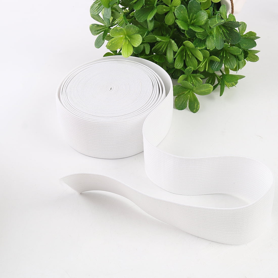 Unique Bargains Elastic White Sewing Stretchy Band, 6.12 Yards
