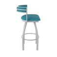 thumbnail image 4 of 861 Artemis 36" Swivel Bar Stool with Anodized Nickel Finish and Graph Tidal Seat and Back, 4 of 5