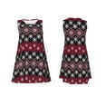 thumbnail image 7 of Lsque red Minimalist Snowflake Pattern Summer Dresses for Women – Sleeveless T-Shirt Swing Sundress, Perfect for the Beach and Casual Days, 7 of 7