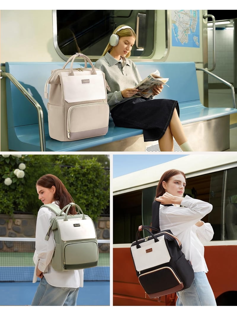 LOVEVOOK, Laptop Backpack for Women, 15.6 inch, waterproof  display picture 1