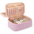 thumbnail image 1 of Bolsa de maquillaje Relavel Cute Portable Rosa con soporte para brochas, 1 of 8