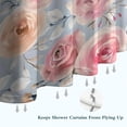 thumbnail image 6 of Pioneer Flower Floral Print Pattern Shower Curtain 84"x72" ,Bathroom Decorative Shower Curtains Set with 12 Hooks,Modern Waterproof Washable Shower Curtain, 6 of 6