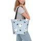 thumbnail image 2 of Fotbe Skiing penguin Bear Bolsa de Playa con Estampado, Bolsa de Hombro, Bolsa de Mano Espaciosa, Bolsa de Viaje Ligera, Bolsa de Compras Versátil, 2 of 6
