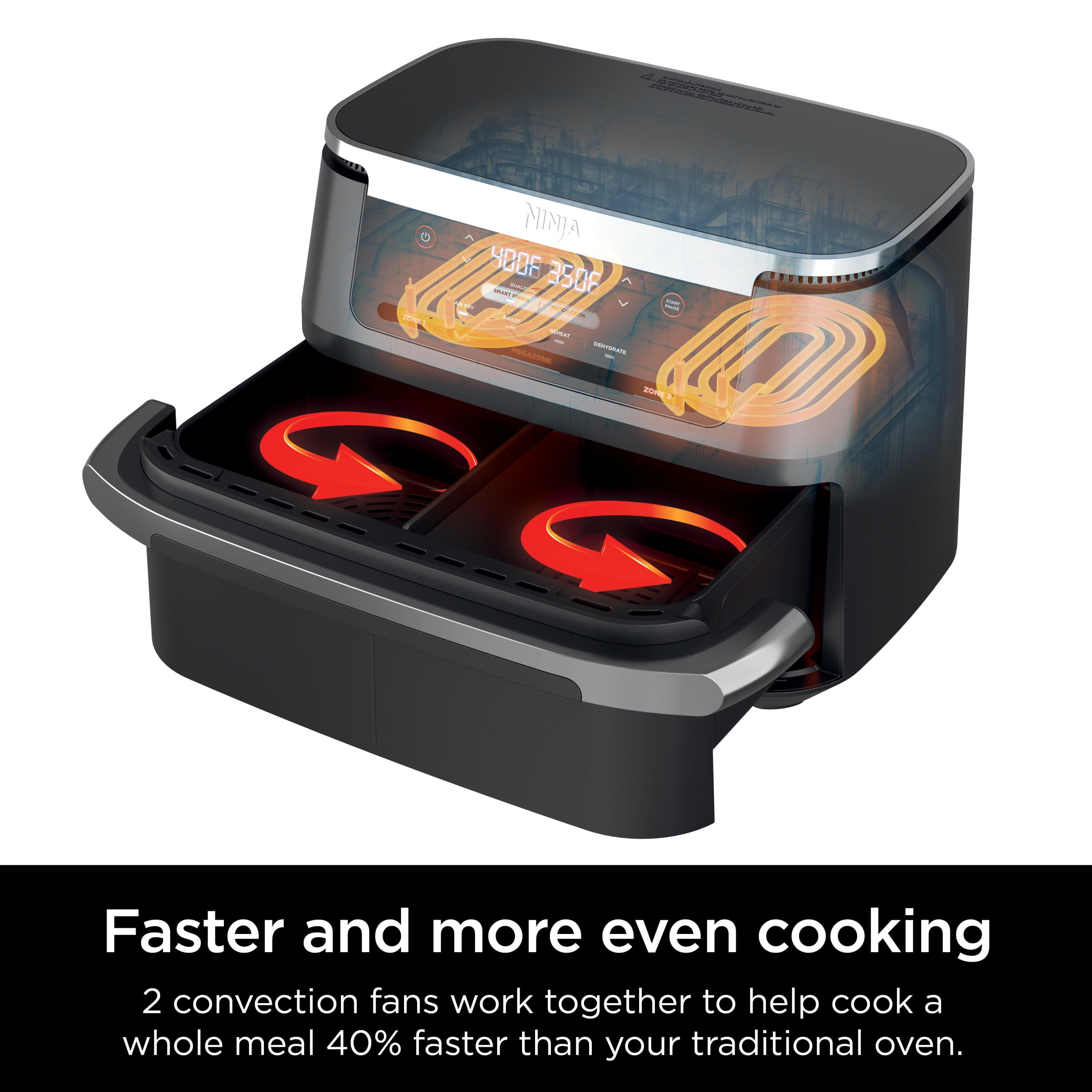 Ninja Foodi 7 in 1 DualZone FlexBasket Air Fryer with 11 qt MegaZone｜TikTok  Search