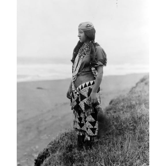 Print: Woman's Primitive Dress--Tolowa, 1923