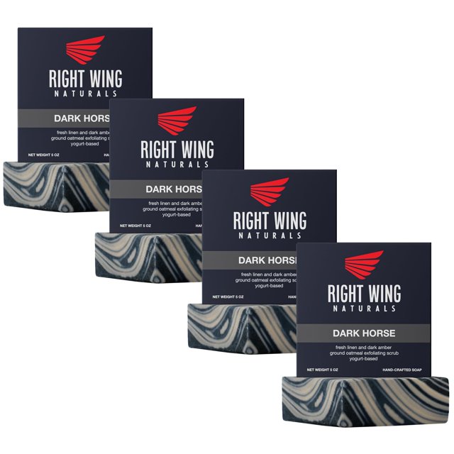 Set de regalo de jabón en barra Right Wing Naturals para hombres | Jabón artesanal prensado en frío | Jabón Orgánico Hecho a Mano para Hombres | Sabores más populares | Jabón de barra para hombre con