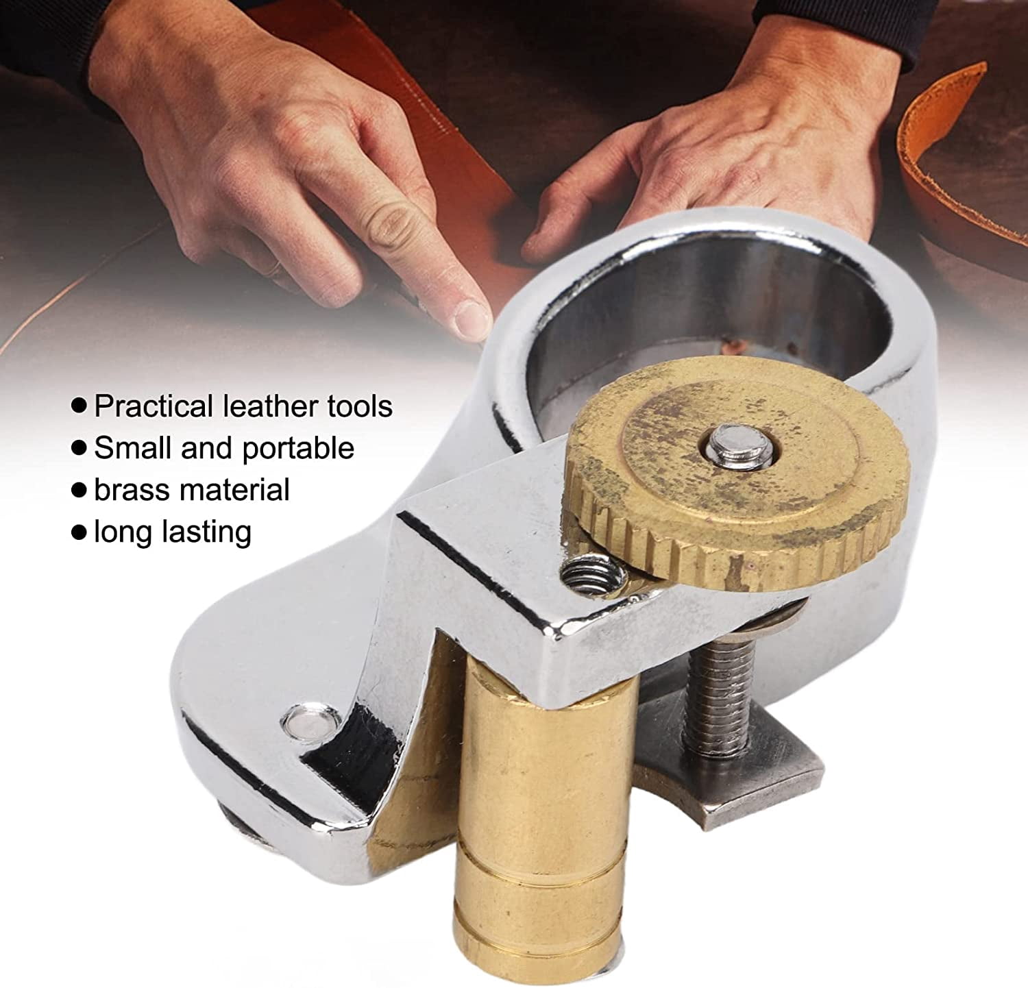 RVKXHD Leather Lace Cutter, Australian Strander Belt Cutting Machine, Leather Australian Strander, Belt Cutter Tool, Leather Strip and Strap Cutter, Leathercraft Hand Cutter