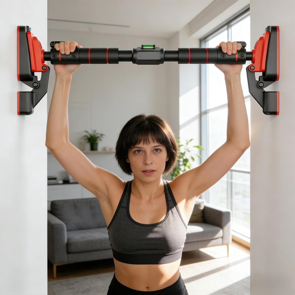 Yihuala Space Saving Pull Up Rod Indoor Portables Training Pull-Up Rod For Apartments Offices and Homes Gym Setups