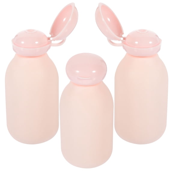 UPOUART 3-Pack Leak-Proof Refillable Travel Toiletry Bottles for Women, PE Containers Ideal for Travel and Everyday Use