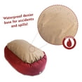 thumbnail image 5 of Majestic Pet Sherpa Poly/Cotton Bagel Pet Bed for Dogs, Calming Dog Bed Washable, Extra Large, Red, 5 of 5