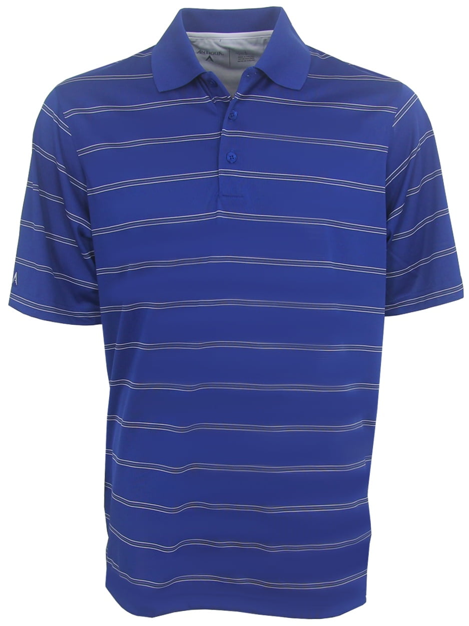 Deluxe Performance Striped Polo Golf Shirt, Brand NEW