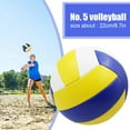 thumbnail image 2 of Volleyball Beach Volleyball No. 5 Ball Soft Official Size 5 Lightweight Practice Ball Indoor Outdoor Use Beginner with pump, 2 of 11