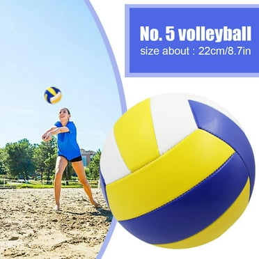 YUEYAN Beach Volleyball No 5 Soft Lightweight Practice Ball Indoor Outdoor Beginner A