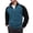 Blue, variant on KHONTS Men's Quarter Sweatshirt Zip Quilted Long Sleeve Tee Stand Collar Color Block Pullover Tops Brown XL