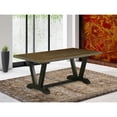 thumbnail image 4 of East West Furniture V-Style Mid-Century Modern Dining Rectangle Solid Wood Table Top with Stylish Legs, 40x72 Inch, VT677, 4 of 4
