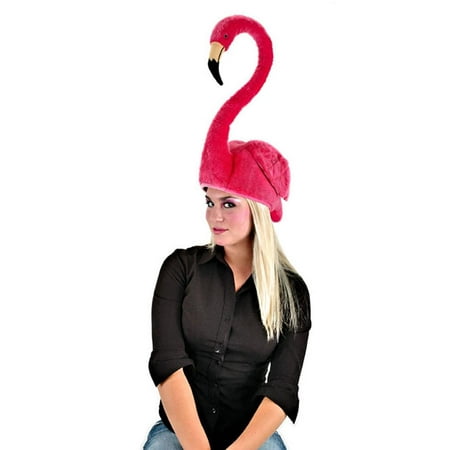 Pink Flamingo Beach Party Adult Costume Hat One Size