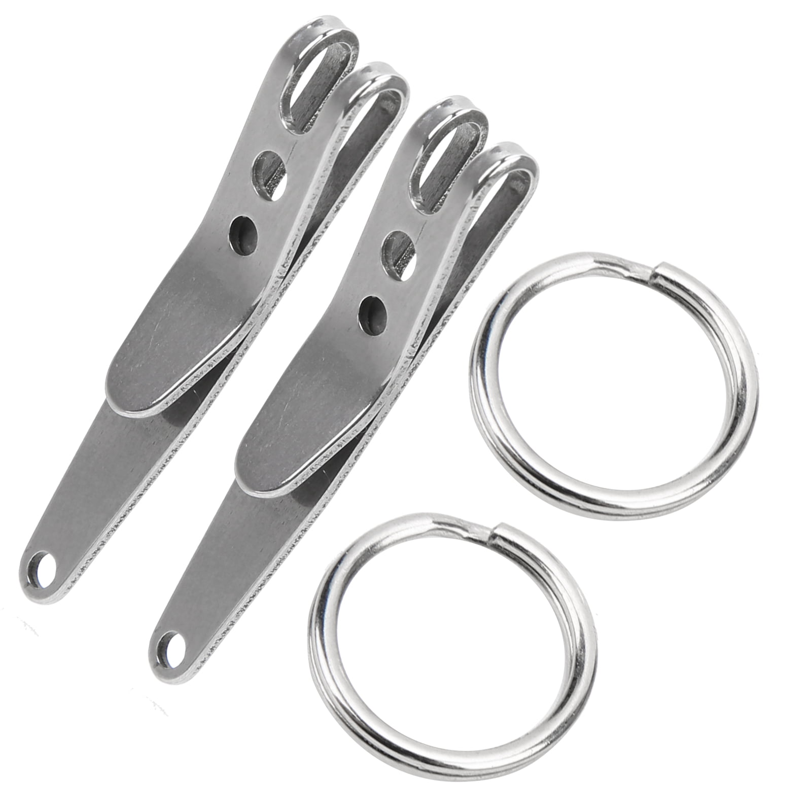 2x Gear Pocket Suspension Clip Stainless Steel with Key Ring Keychain  vvsa 