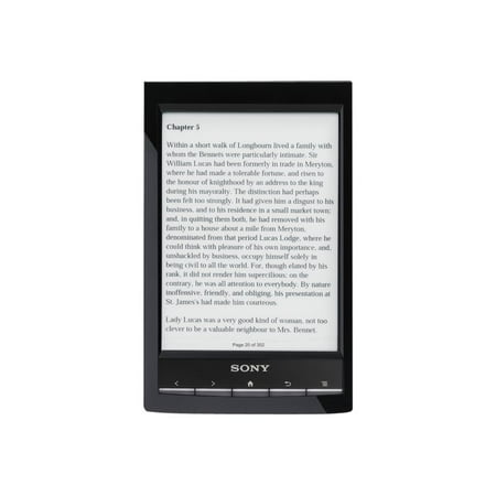 Sony PRS-T1BC - eBook reader - 1.3 GB - 6" monochrome E Ink (600 x 800) - touchscreen - microSD slot - Wi-Fi - black