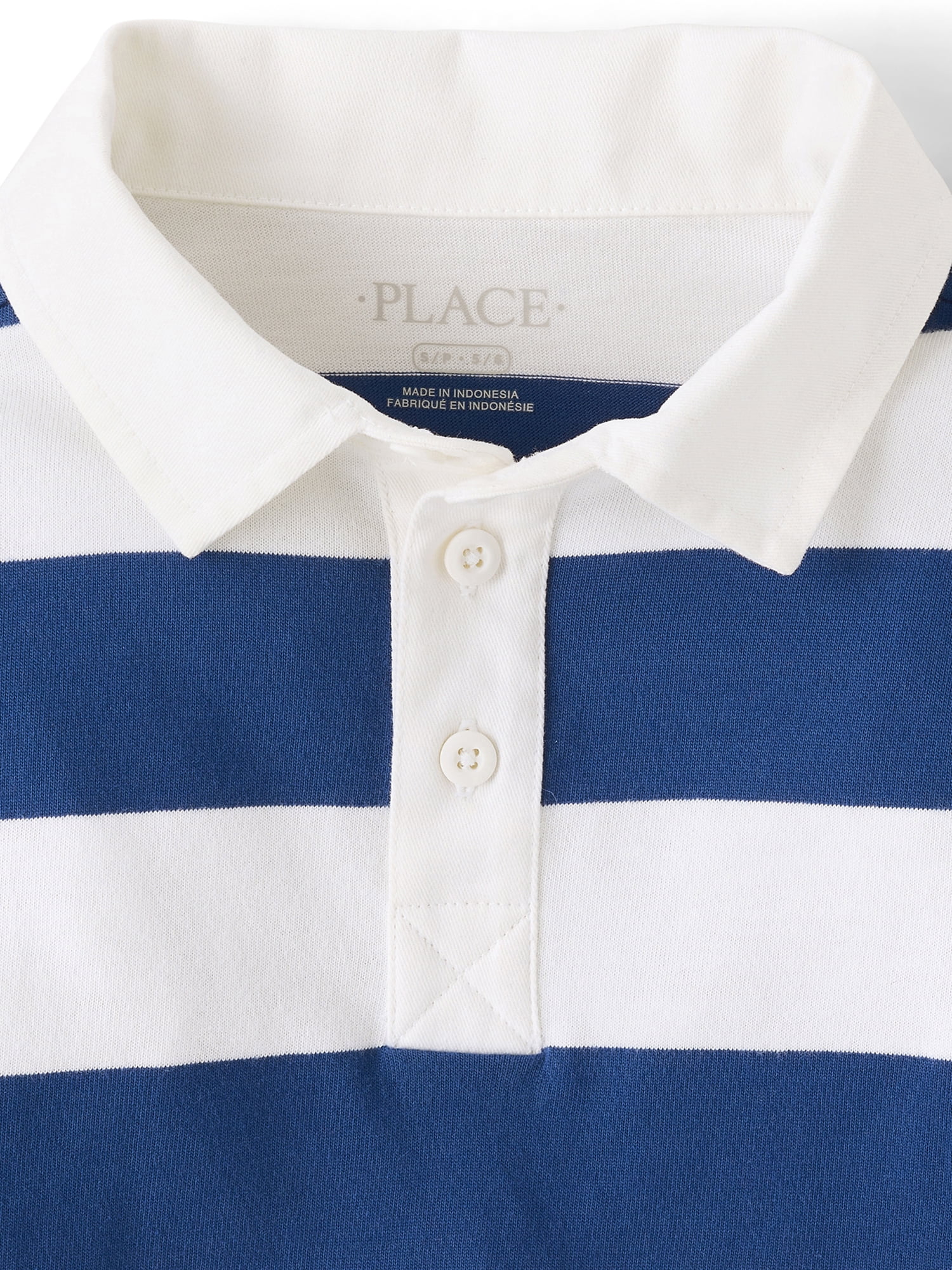 The Children's Place Boys Long Sleeve Striped Rugby Polo, Sizes XS-XXL