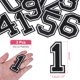 thumbnail image 2 of Uxcell 3 Pcs Parche de Número para Planchar, Parches Bordados de 3 Pulgadas (Número 1, Negro), 2 of 6
