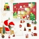 thumbnail image 3 of GOOHOCHY IMIKEYA 24 piezas Calendario de Adviento de Navidad Juguetes de Cuenta Regresiva Encantos de Resina Mini Adornos Colgantes de Navidad para Niños, 3 of 8