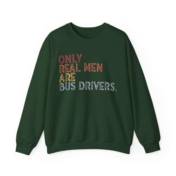 Bus Driver Sweatshirt Gifts Crew Neck Shirt Long Sleeve Unisex