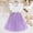 Purple, variant on Girl Dress Size 11-12Y Youth Color Block Flutter Sleeve Korean Style Pleated Skirt Princess Dress Girl Dresses