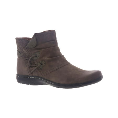 

Cobb Hill Womens Penfield Ruch Leather Embossed Ankle Boots