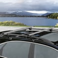 thumbnail image 2 of HOMCOM 2pc Roof Rack Car Roof Top Lockable Aluminum Cross Bars Adjustable Baggage Luggage Carrier, Silver (49"), 2 of 10