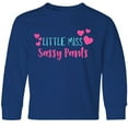 thumbnail image 3 of Inktastic Little Miss Sassy Pants, Sassy, Sassy Girl, Hearts Long Sleeve Youth T-Shirt, 3 of 5