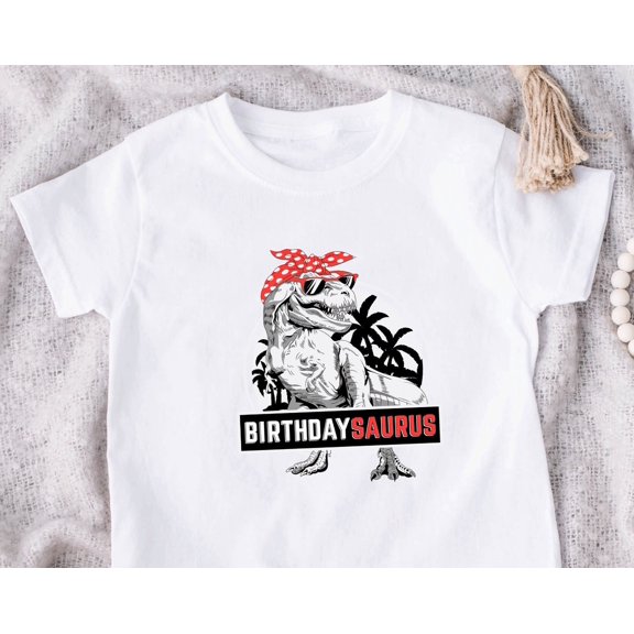 Birthday Saurus Shirt Dinosaur Birthday Girl ShirtTRex Birthday ShirtGirls T Rex PartyGirl