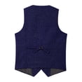 thumbnail image 6 of Yusimy Men's Vest Solid Color Sleeveless V-Neck Single-Breasted Multi-Pocket Vest Casual Layering Style, 6 of 7