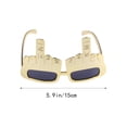 thumbnail image 4 of Funny Dance Party Makeup Glasses Eyeglasses for Masquerade Party (Golden), 4 of 9