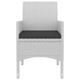 thumbnail image 4 of 7 Piece Patio Dining Set with Cushions Poly Rattan and Glass, 4 of 8