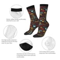 thumbnail image 3 of Logiee BBQ Barbecue Grill Print Adult Socks for Men & Women,Calf Socks, Ankle Socks,Boots Socks,Breathable Casual Sock,Unisex Crew Socks, 3 of 6